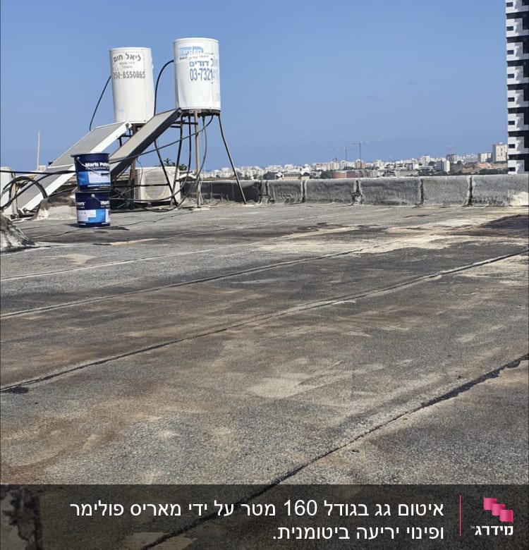 הגג לפני הטיפול